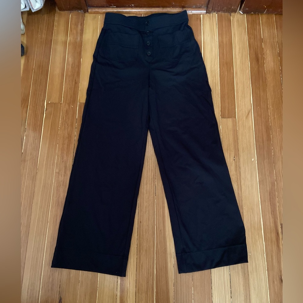 Hamada wide leg pants with buttons